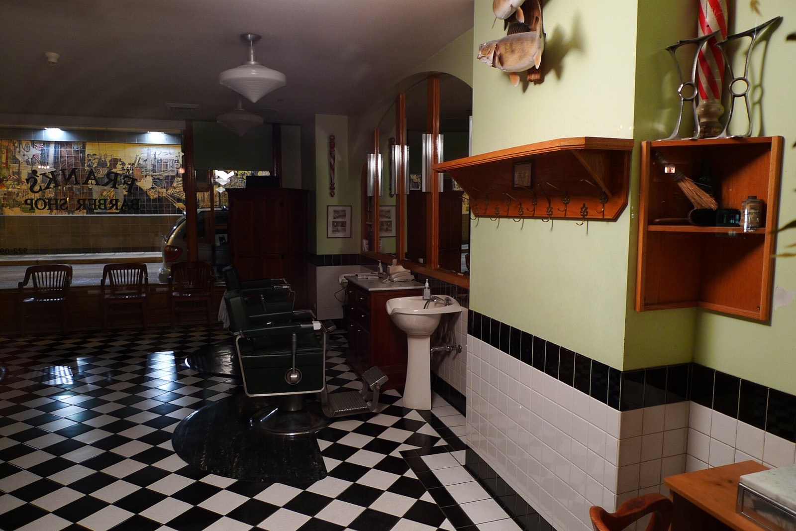 The shop after closing